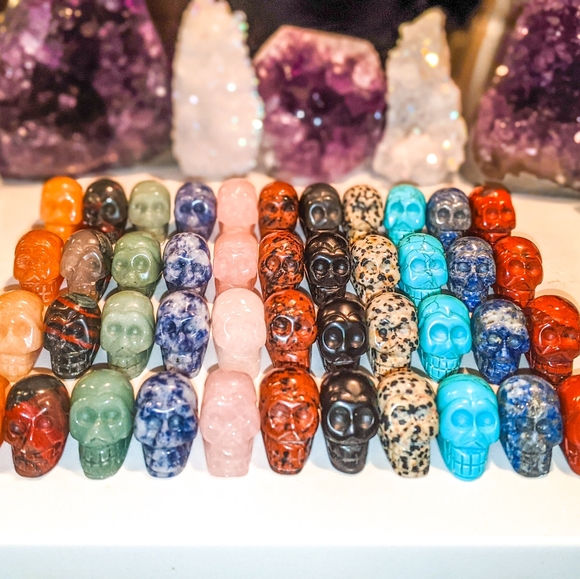 Crystal Gemstone Skulls | You Pick - Picture 1 of 16